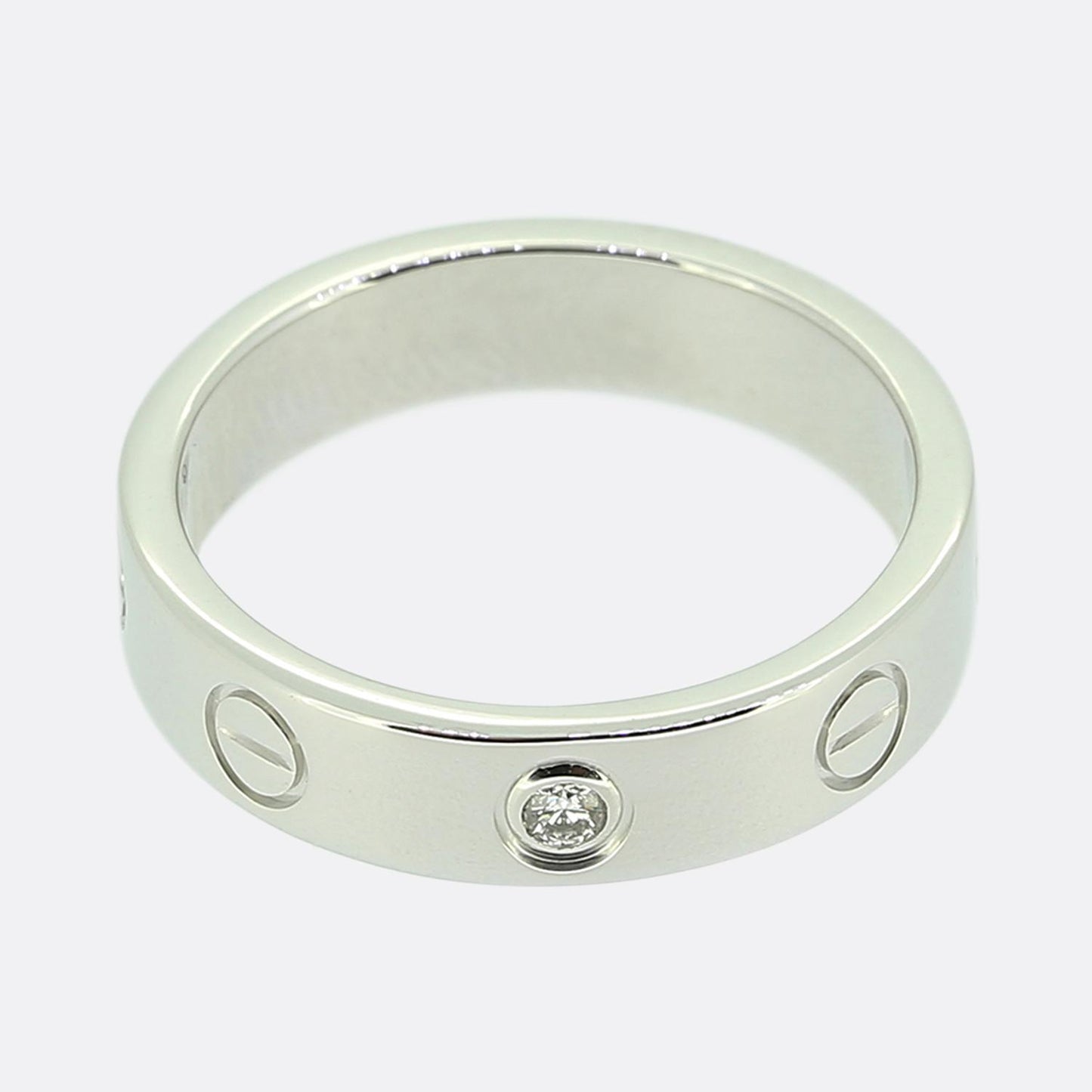 Cartier One Diamond Small LOVE Ring Size I 1/2 (48)