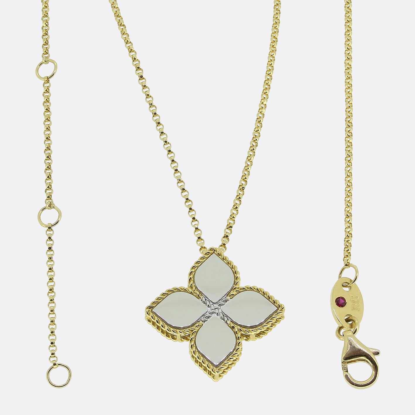 Roberto Coin Princess Flower Diamond Necklace