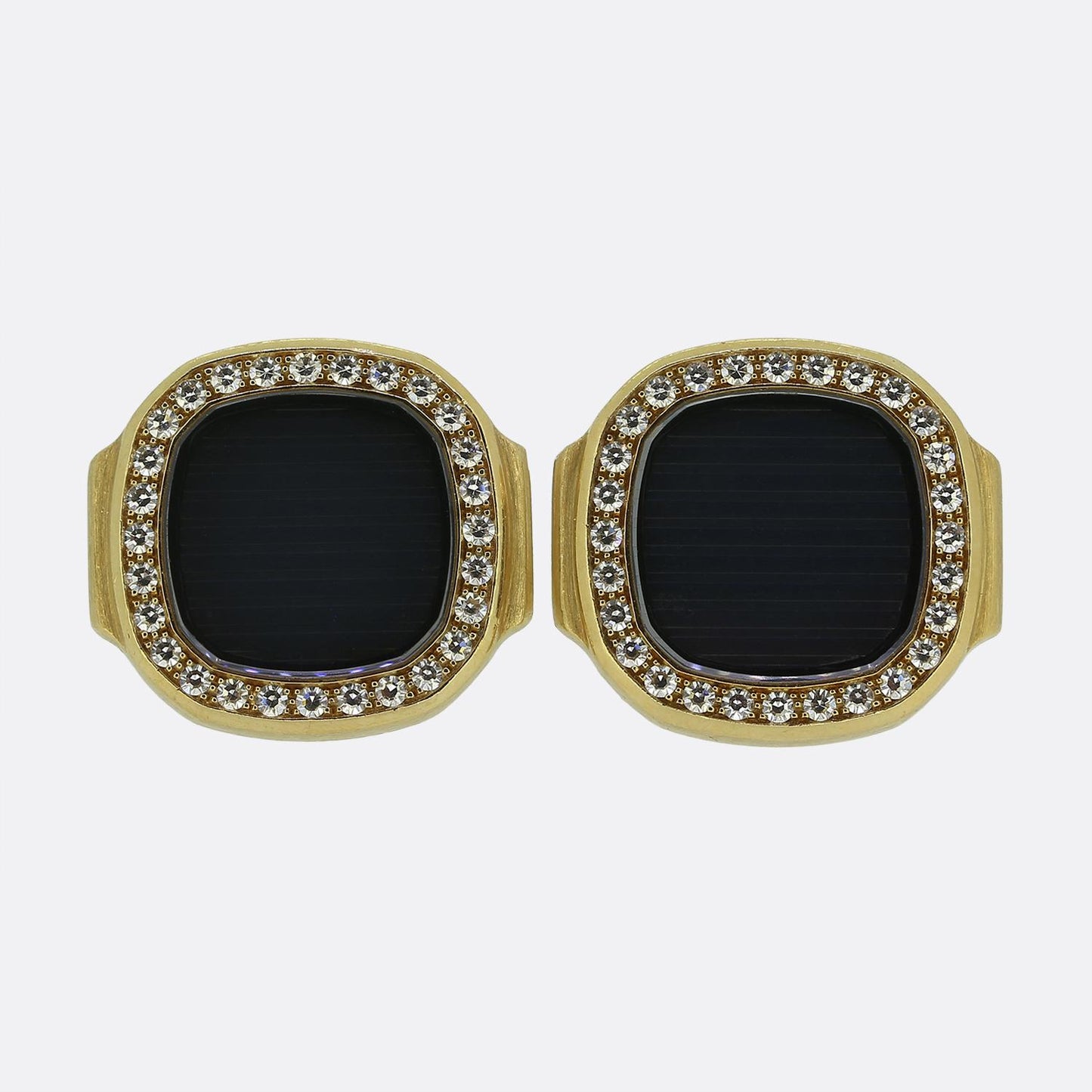 Patek Philippe Nautilus Diamond Cufflinks