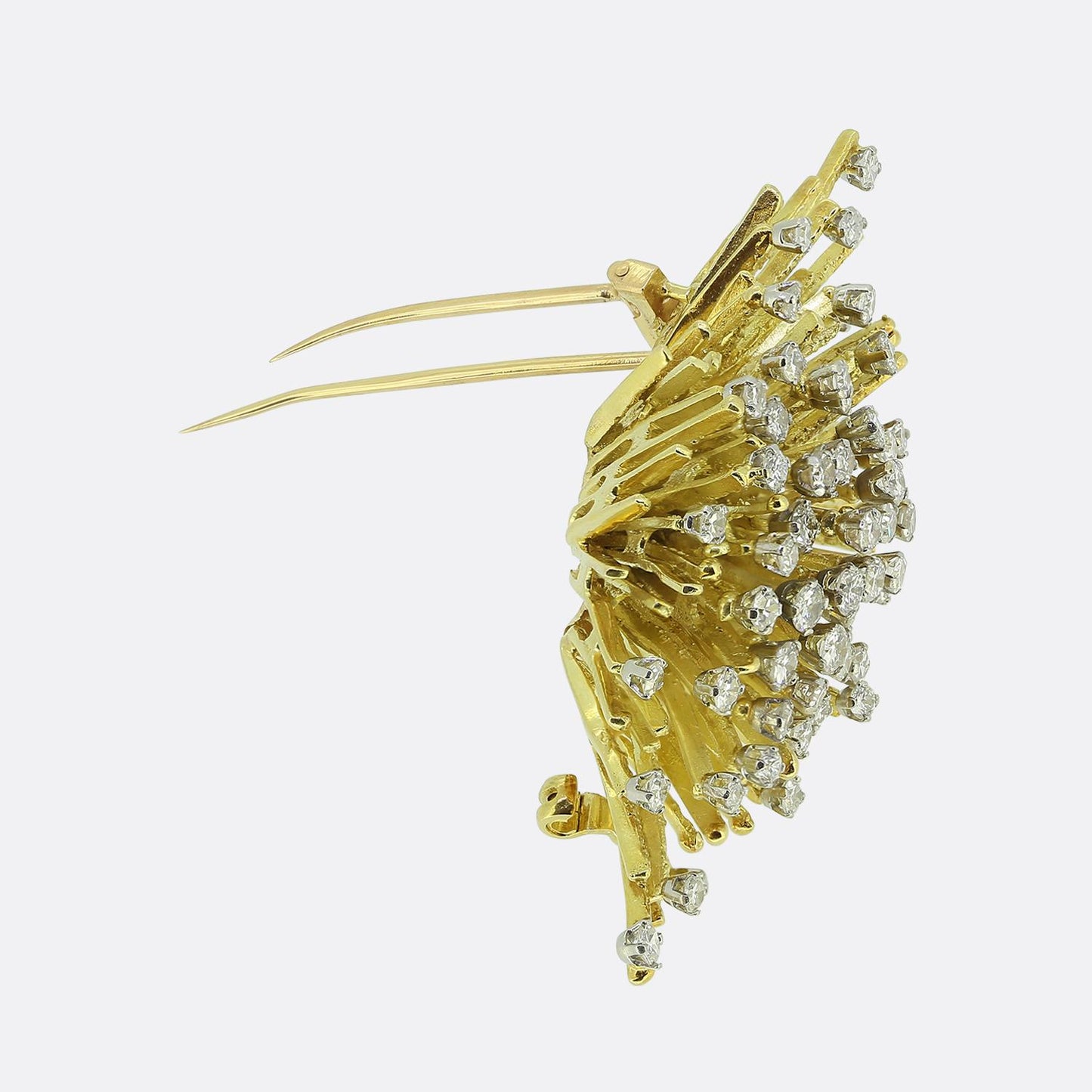 George Weil Diamond Cluster Brooch