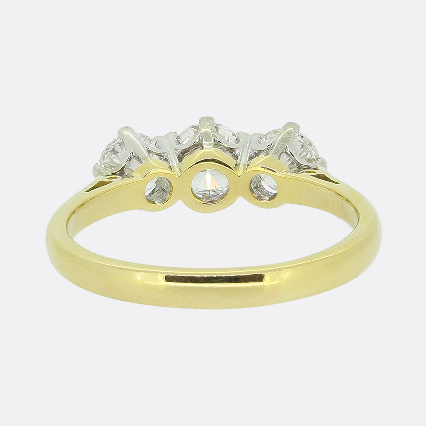 1.12 Carat Three-Stone Diamond Ring