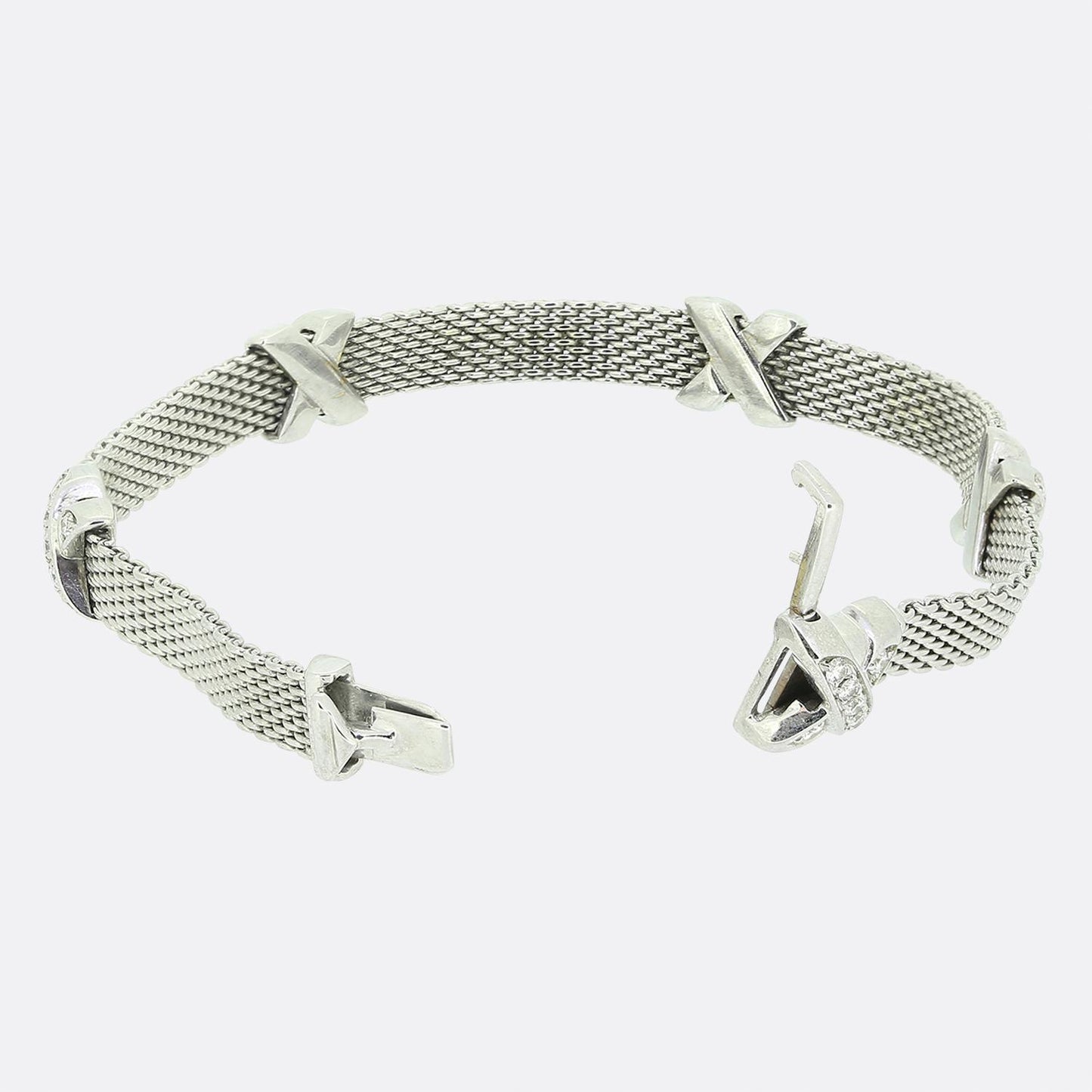 Tiffany & Co. Diamond Cross Bracelet