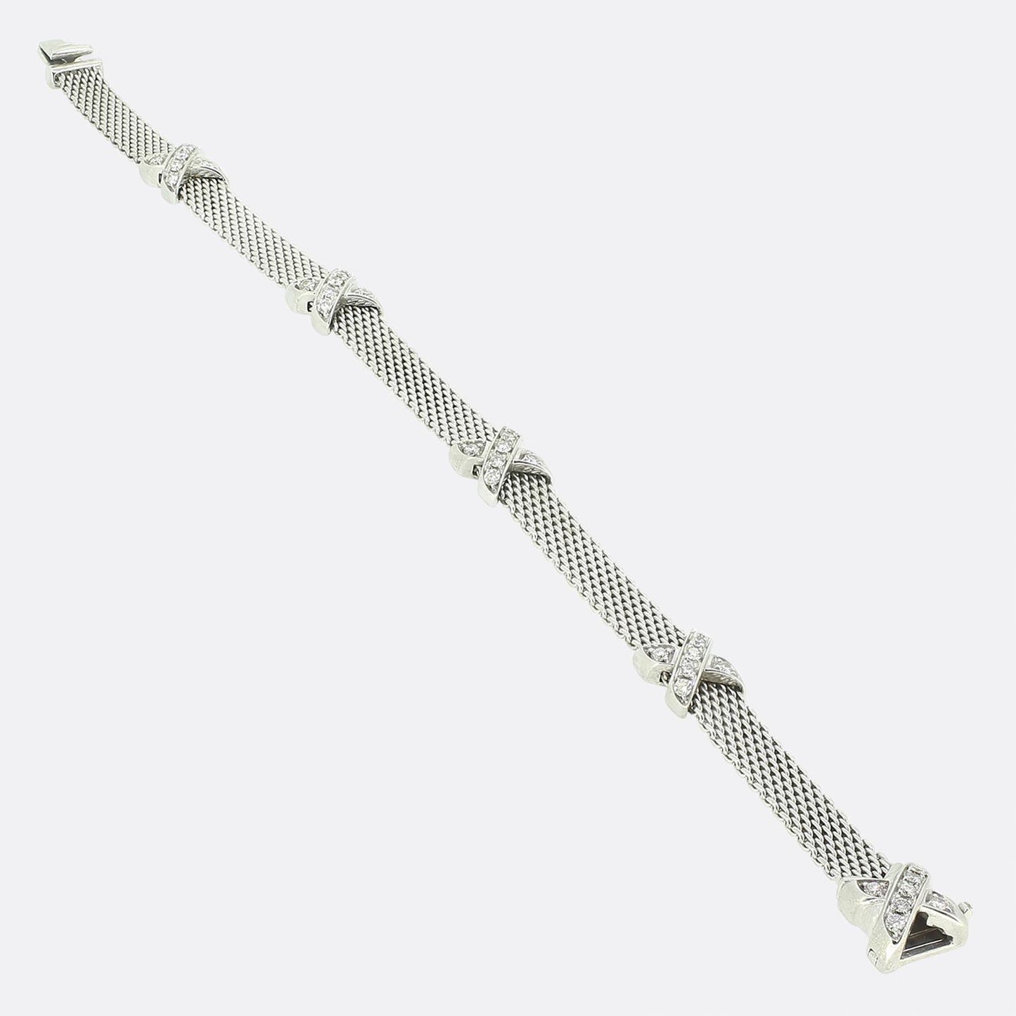 Tiffany & Co. Diamond Cross Bracelet