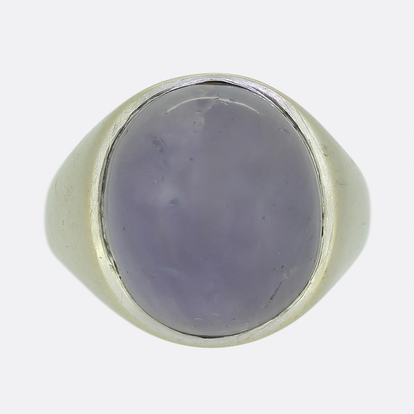 Vintage 20.00 Carat Cabochon Sapphire Ring