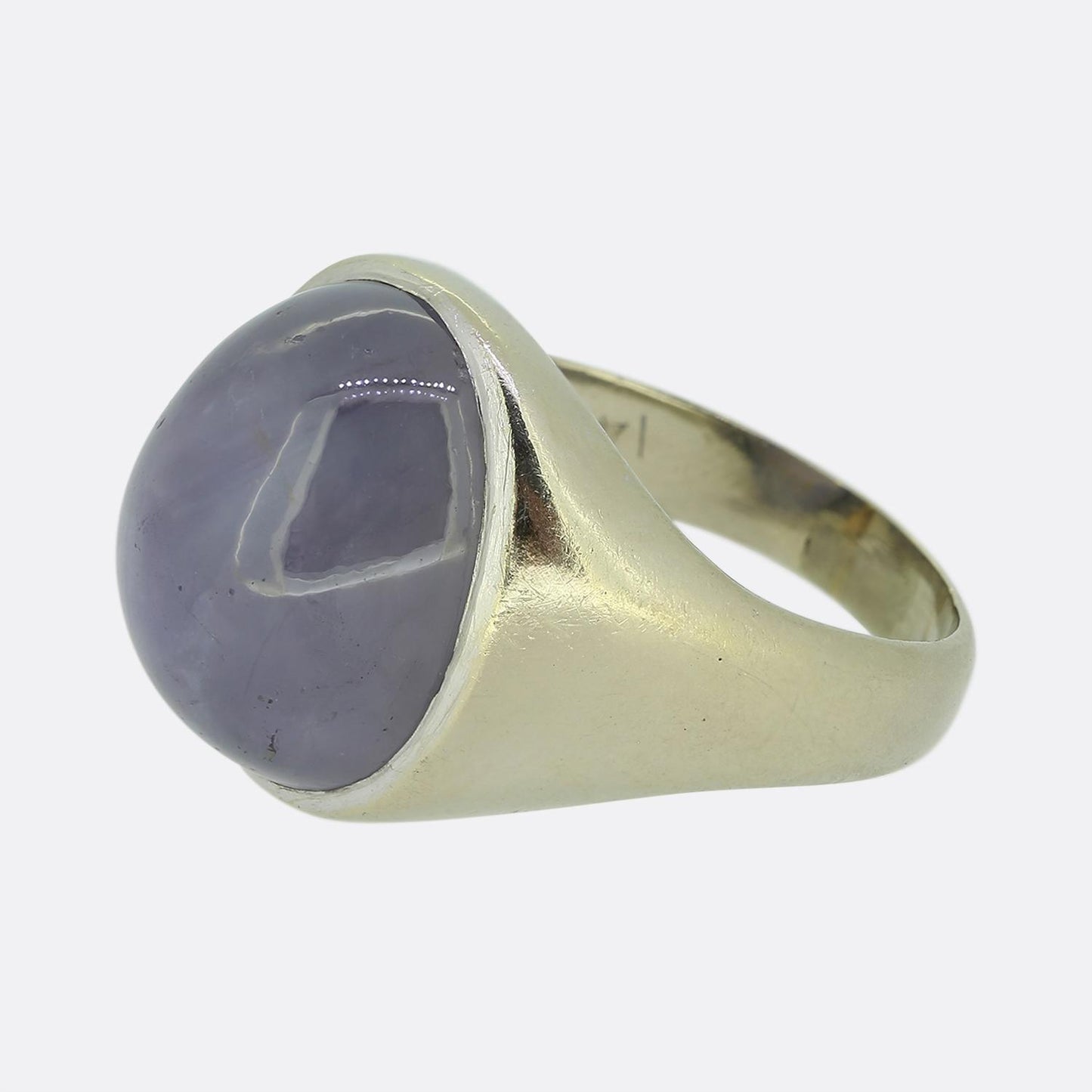 Vintage 20.00 Carat Cabochon Sapphire Ring