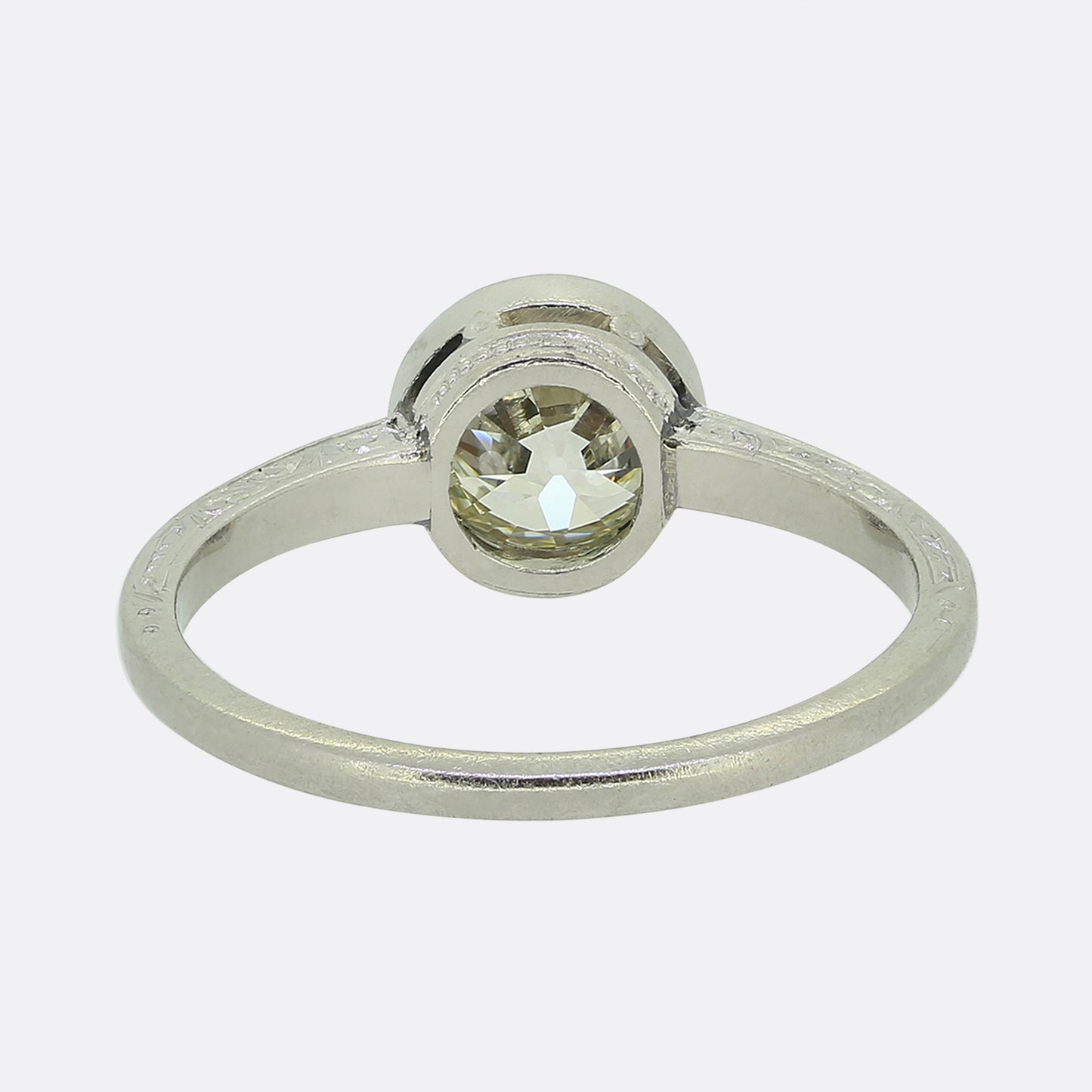 Art Deco 1.25 Carat Old Cut Diamond Solitaire Ring