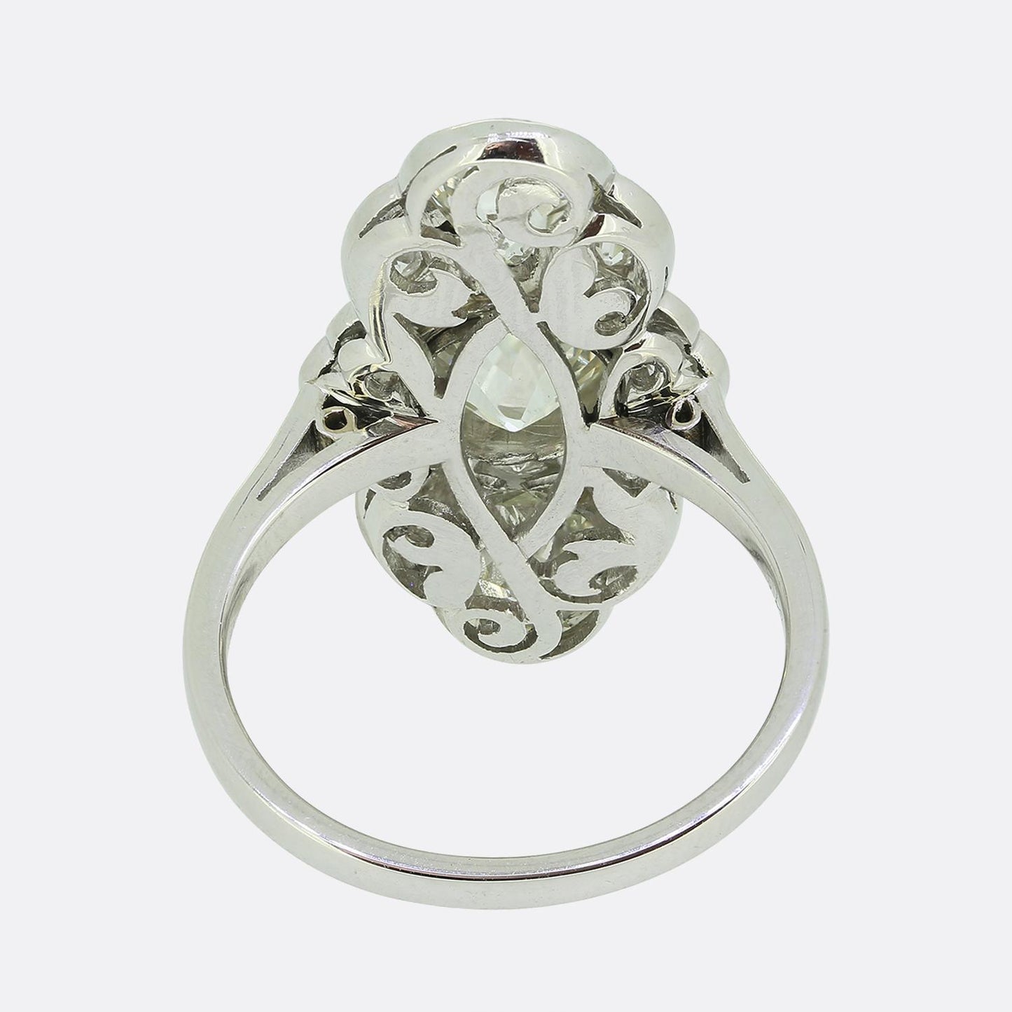Art Deco Diamond Three Stone Ring
