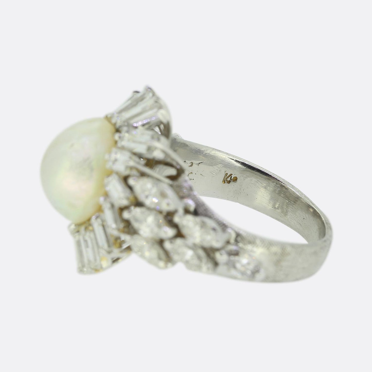 Kutchinsky Pearl and Diamond Ring