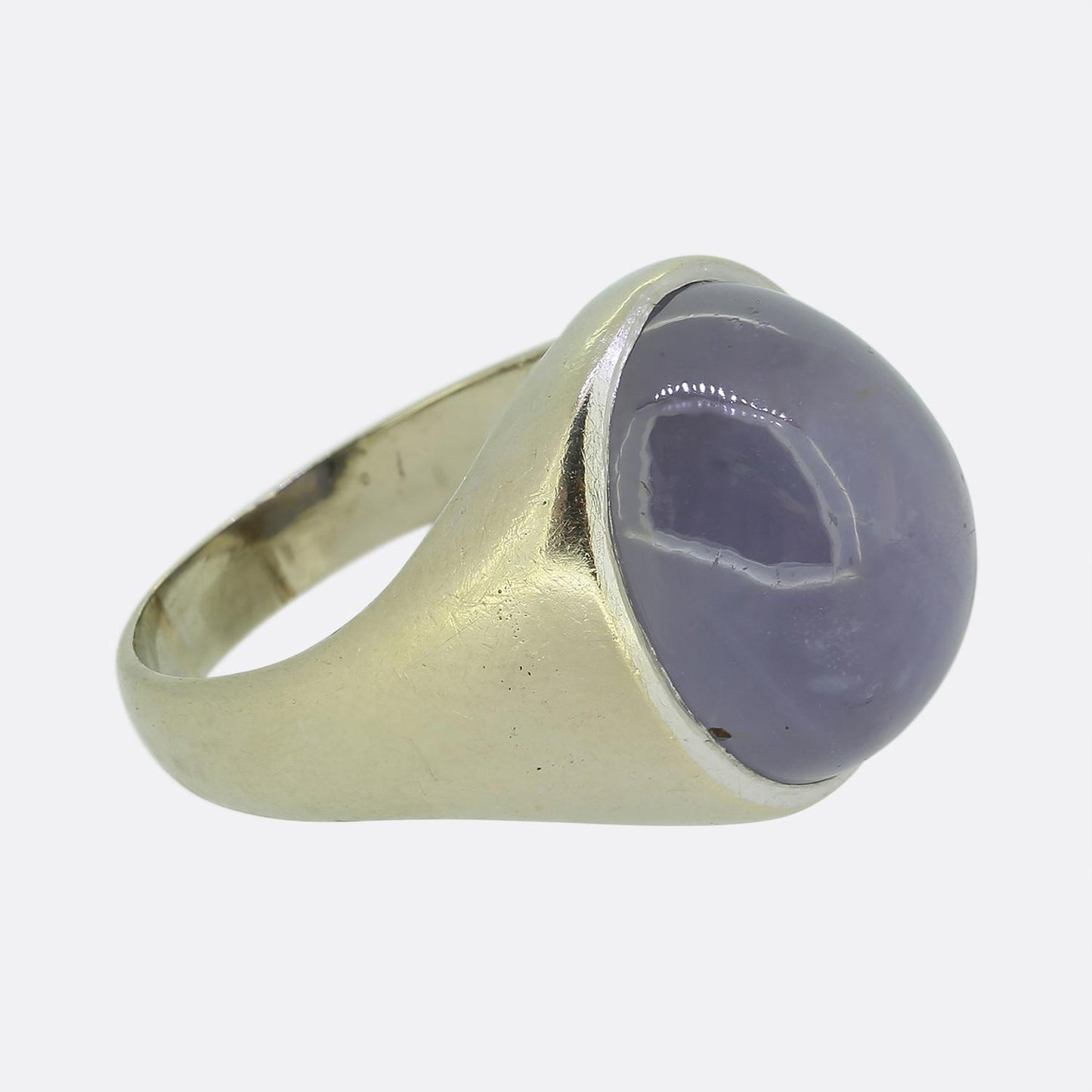 Vintage 20.00 Carat Cabochon Sapphire Ring