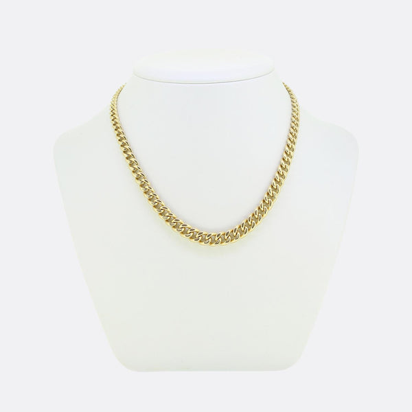 Antique Graduated Curb Link Chain