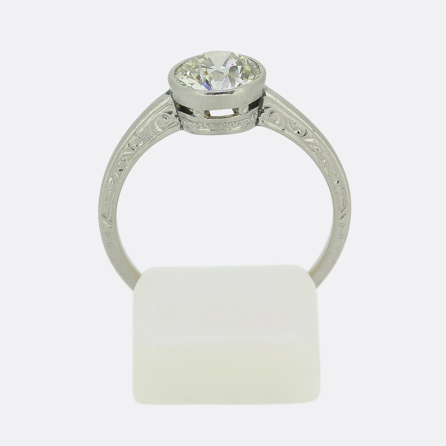 Art Deco 1.25 Carat Old Cut Diamond Solitaire Ring