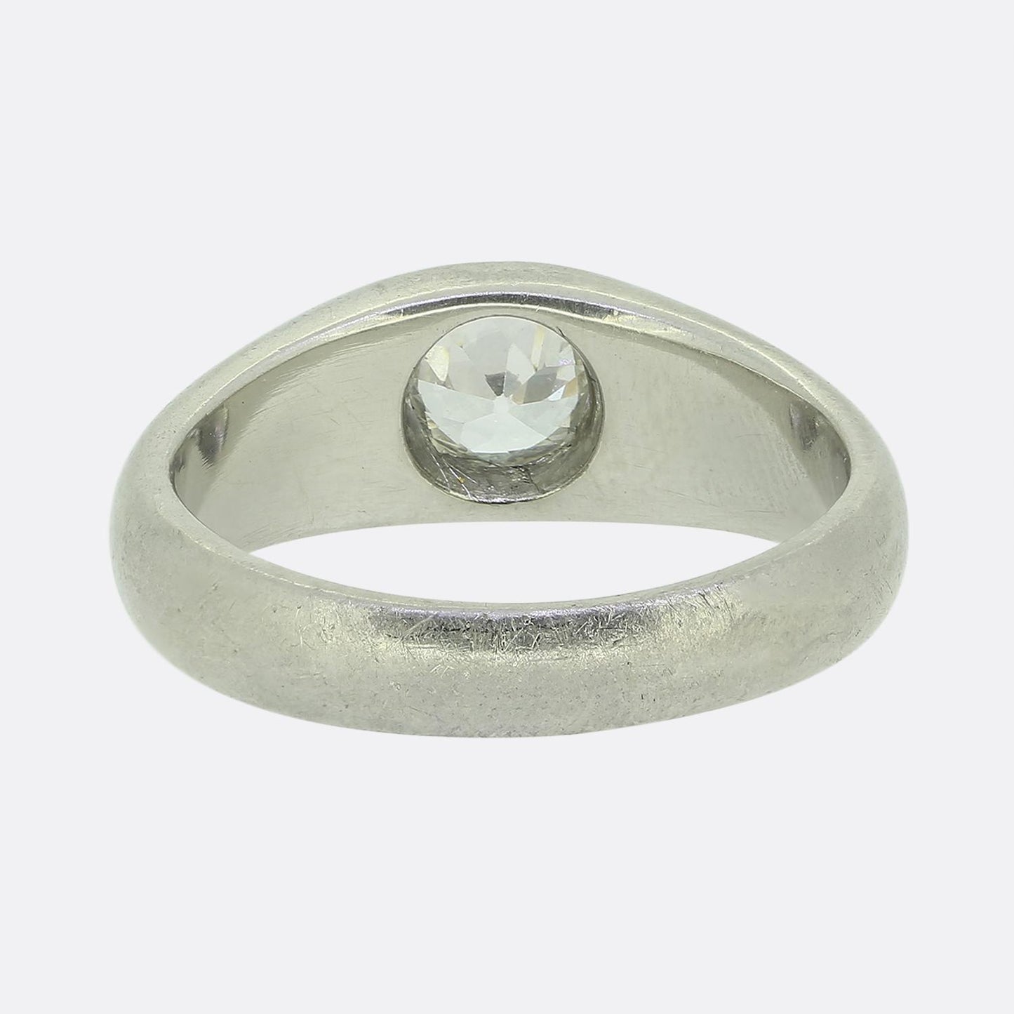 Antique 0.60 Carat Old Cut Diamond Gypsy Ring