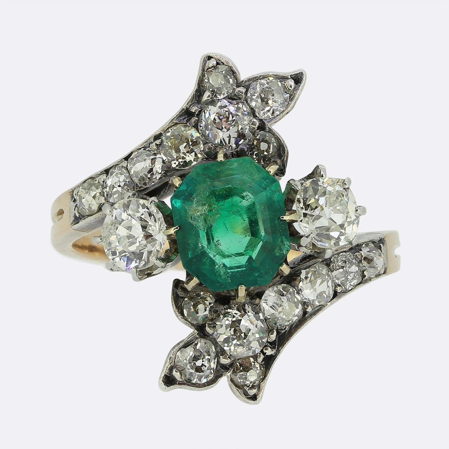 Victorian Emerald and Diamond Ring