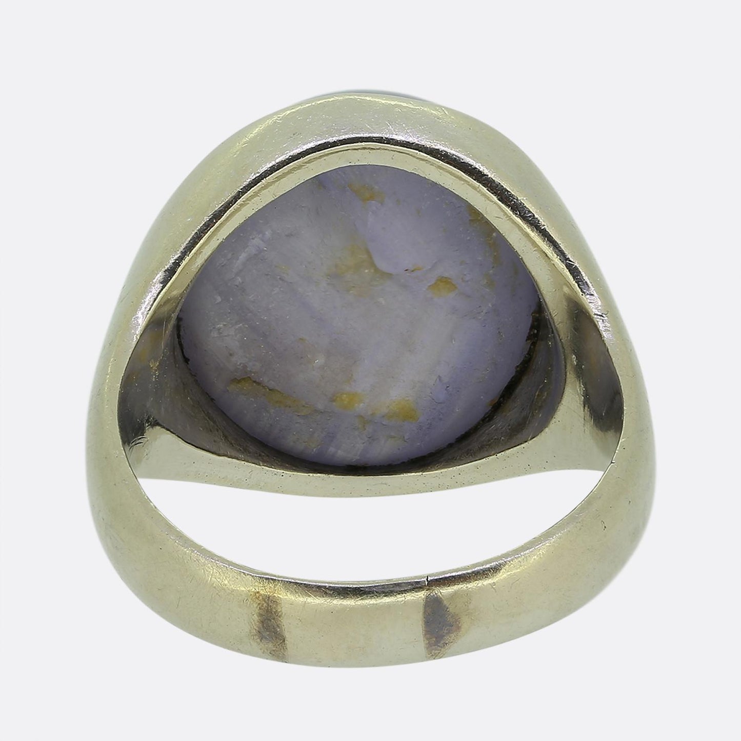 Vintage 20.00 Carat Cabochon Sapphire Ring