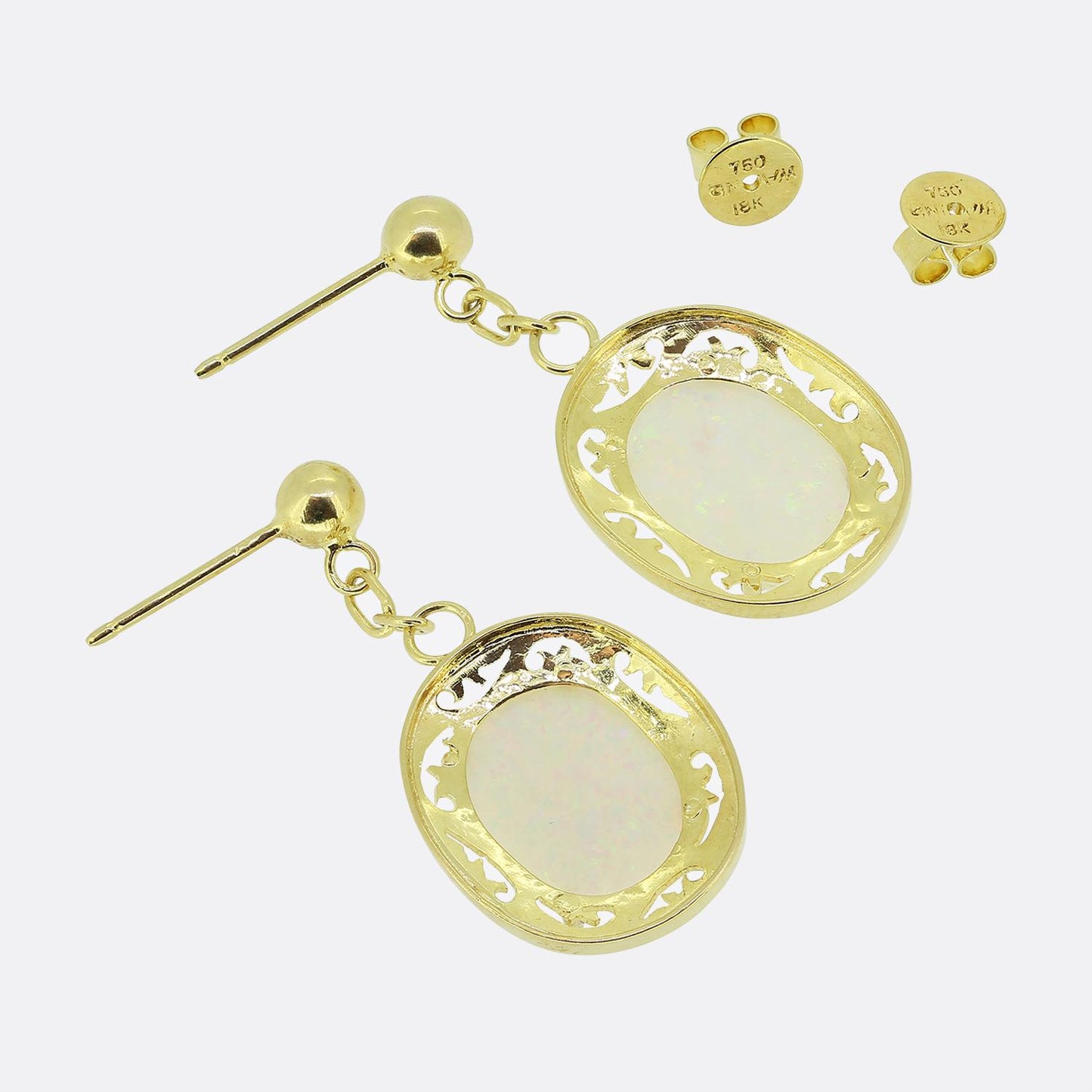 Vintage Opal Drop Earrings