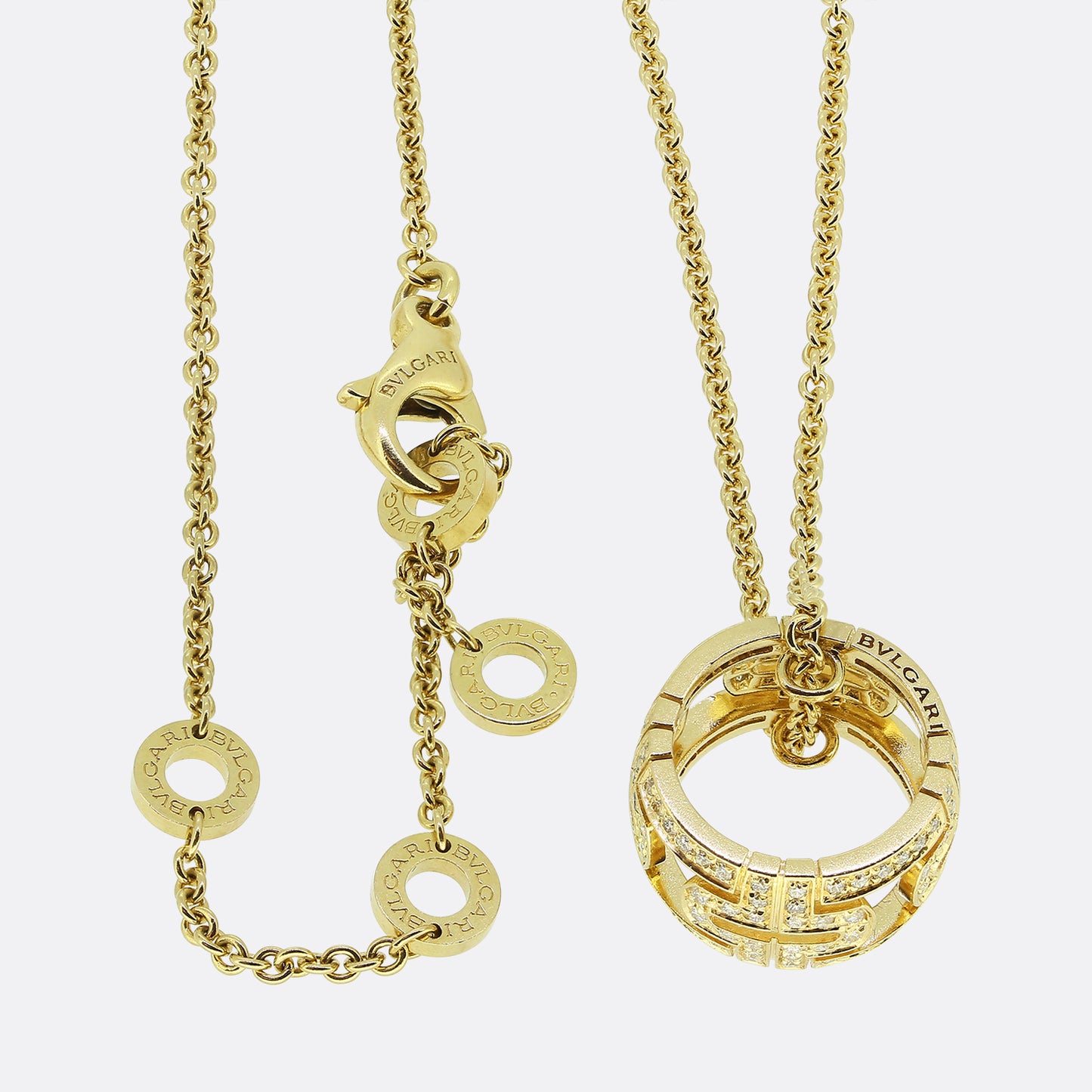 Bvlgari Parentesi Diamond Pendant Necklace