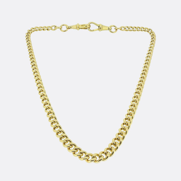 Antique Graduated Curb Link Chain