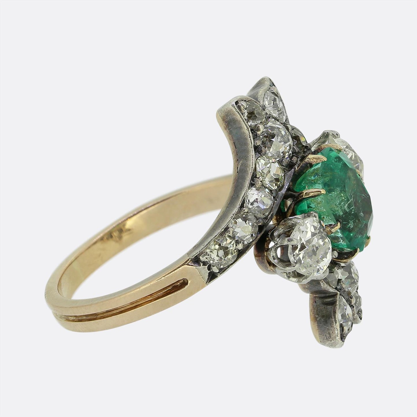 Victorian Emerald and Diamond Ring
