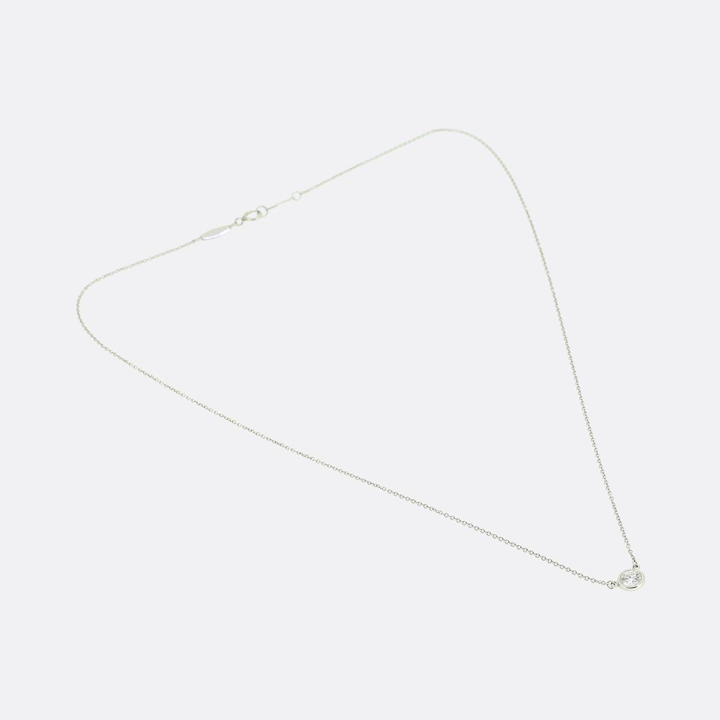 Tiffany & Co. 0.36 Carat Diamond Solitaire Necklace