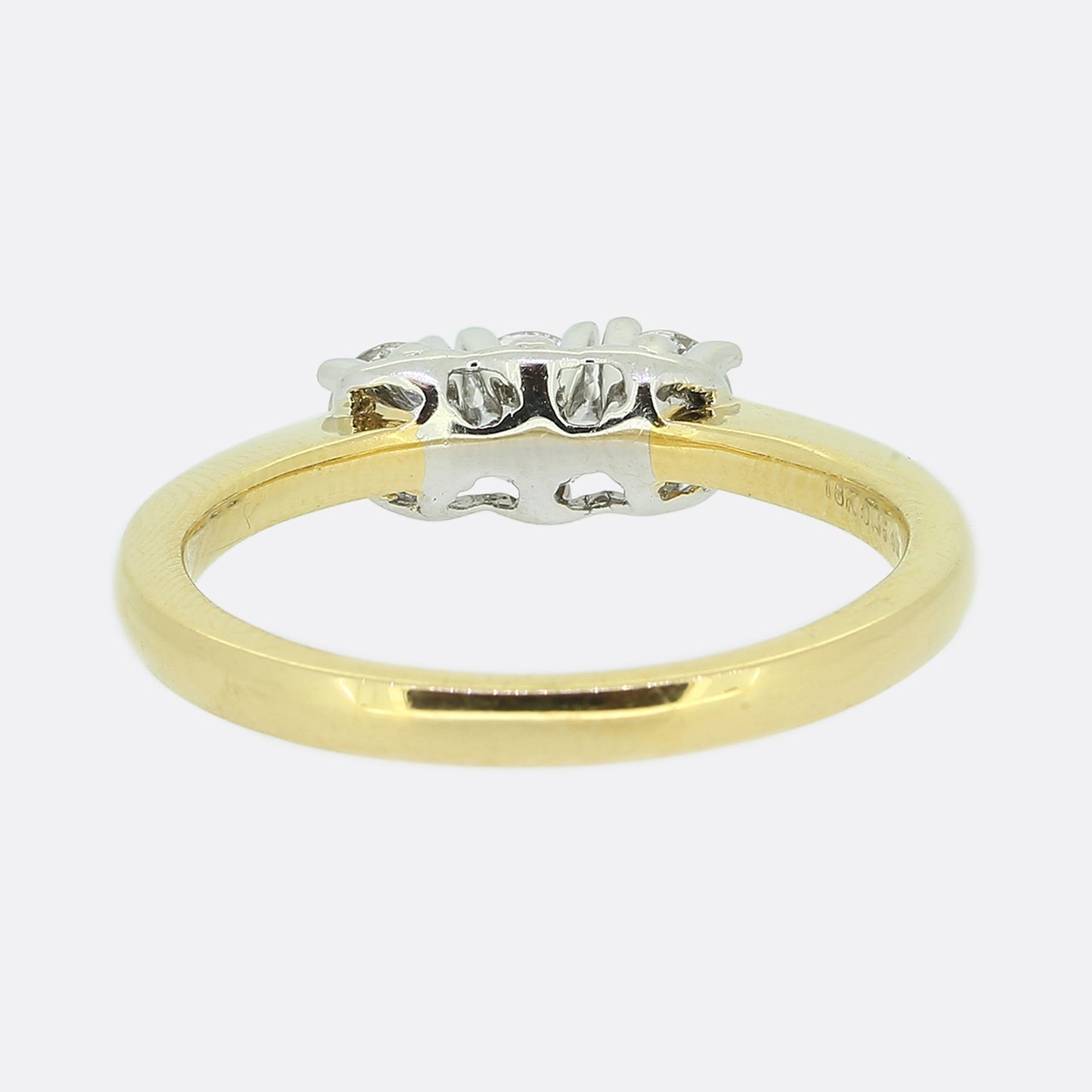 0.45 Carat Three-Stone Diamond Ring