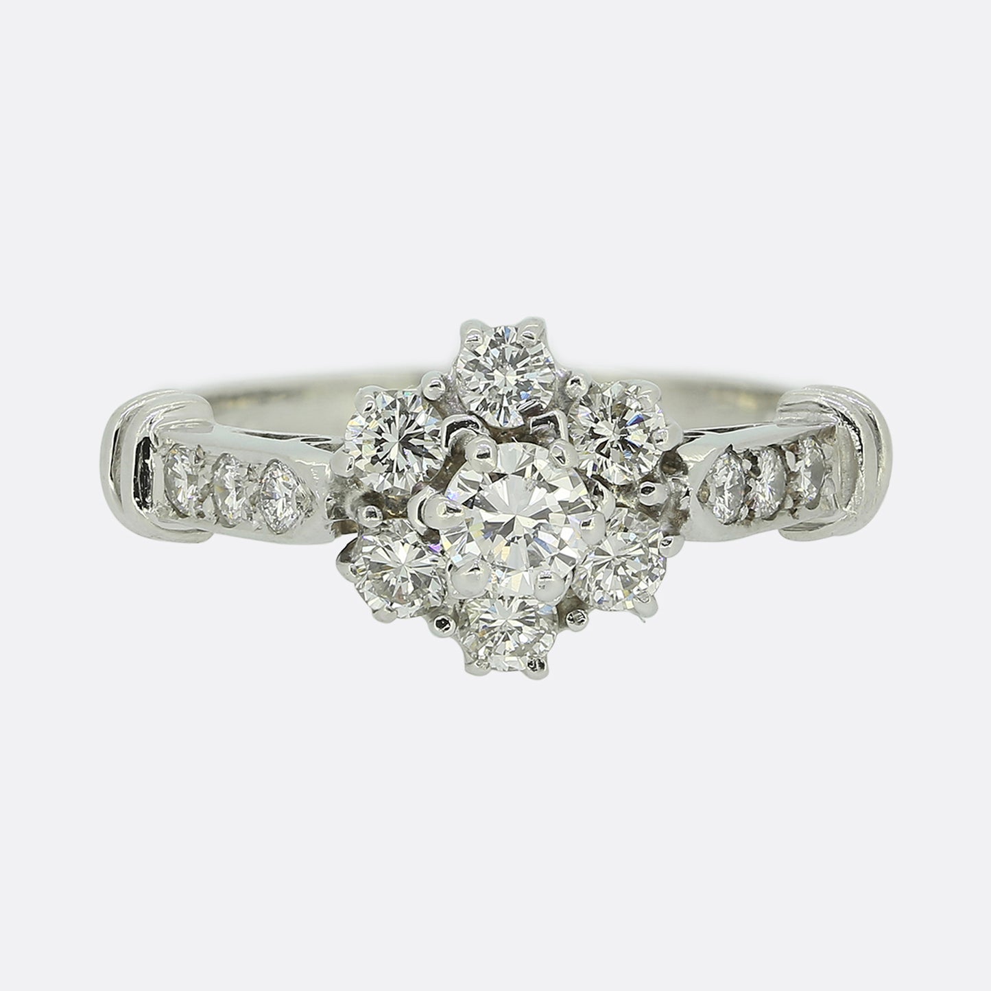 Vintage Diamond Cluster Ring