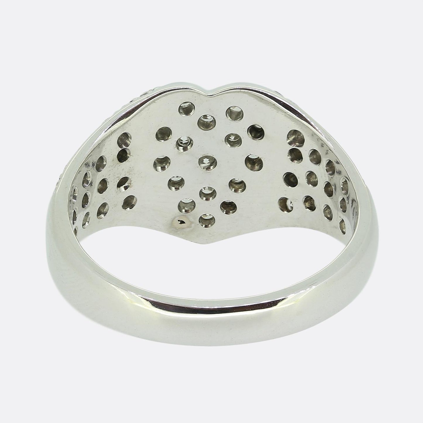 0.60 Carat Diamond Cluster Heart Ring