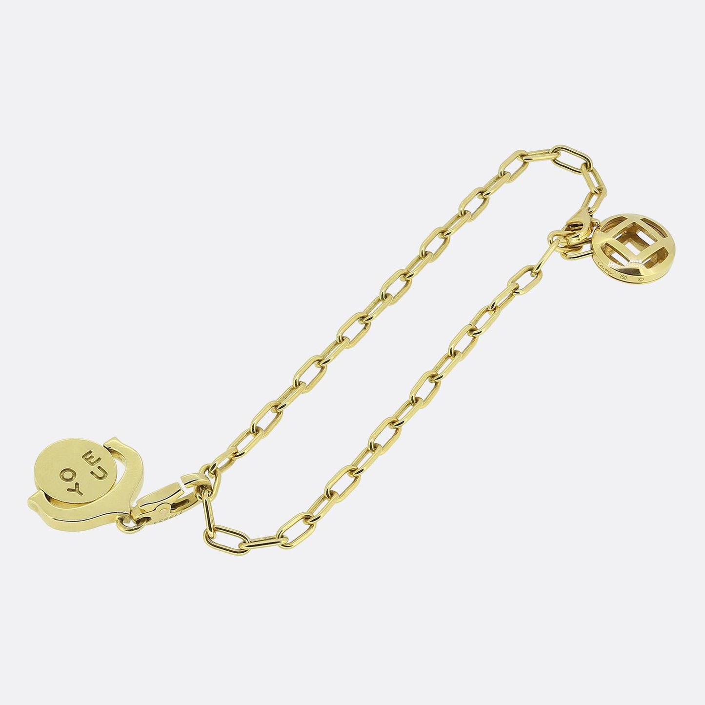 Cartier Pasha Bracelet I Love You Spinner Charm