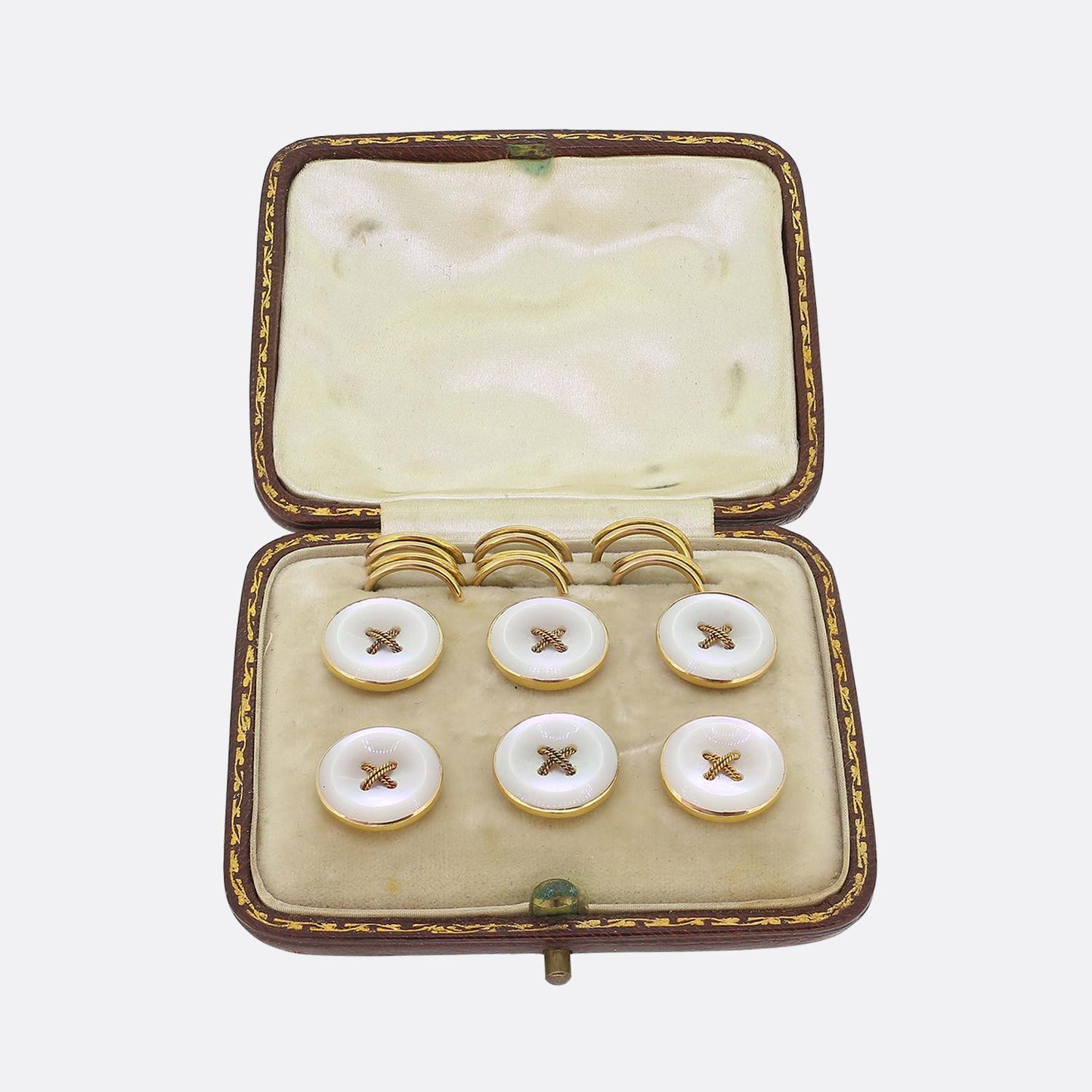 Antique Mother-of-Pearl Shirt Stud Set