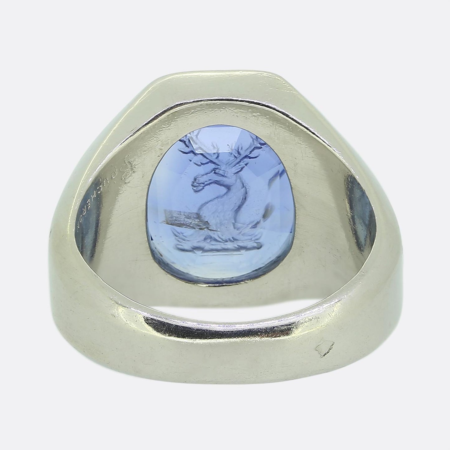 Boucheron Sapphire Intaglio Signet Ring