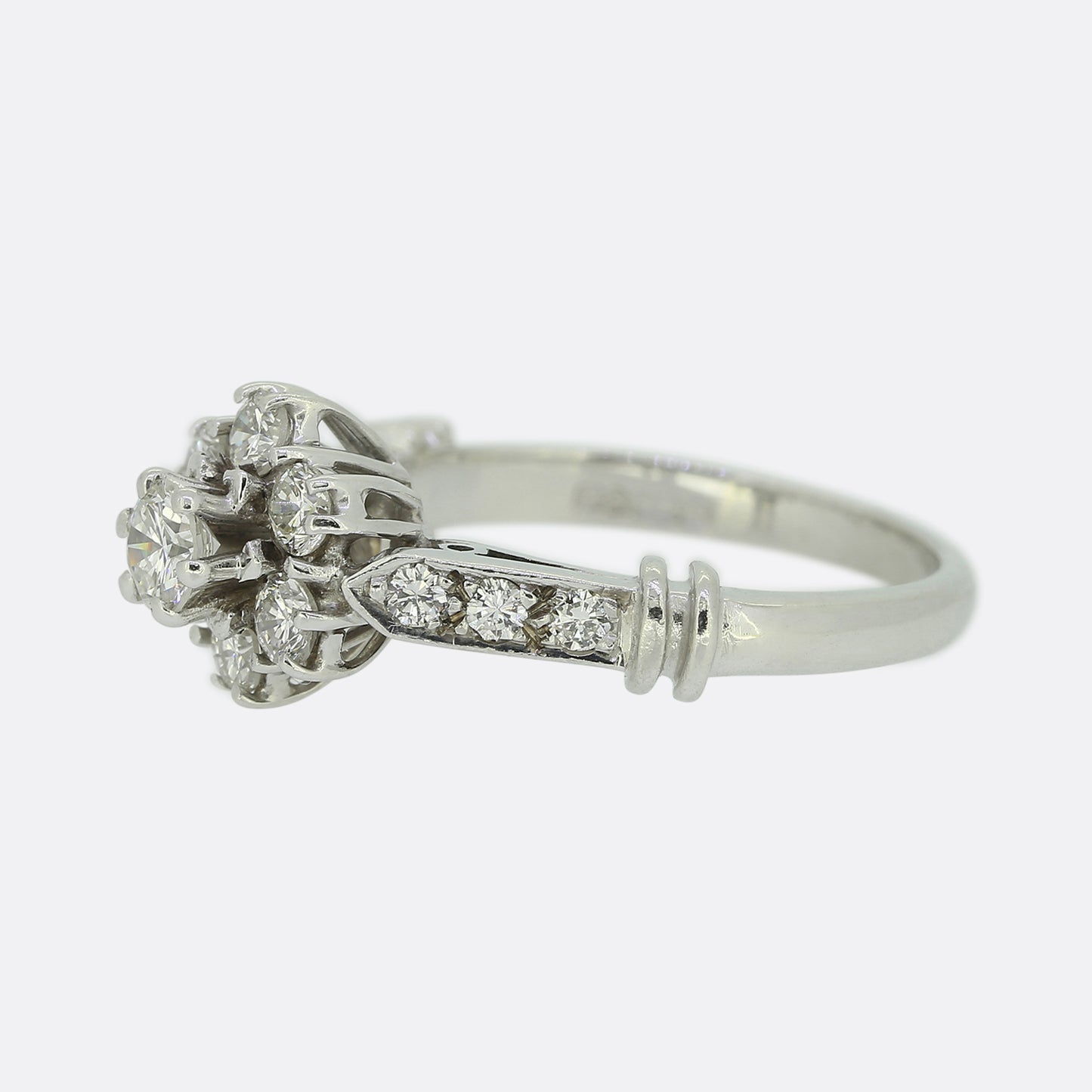 Vintage Diamond Cluster Ring