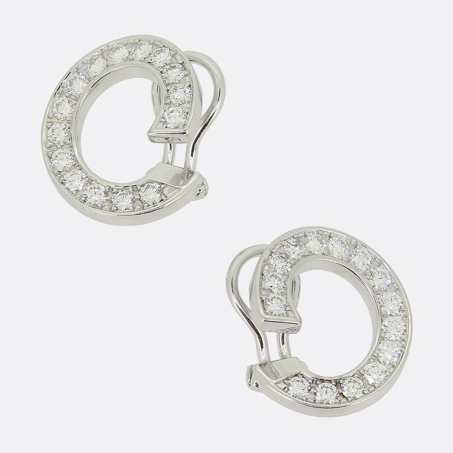 Chopard Diamond Hoop Earrings