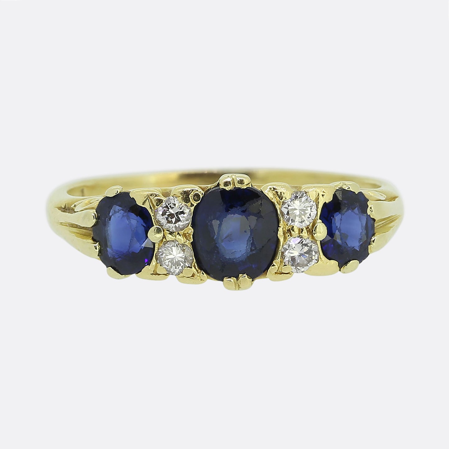 Vintage Sapphire and Diamond Ring