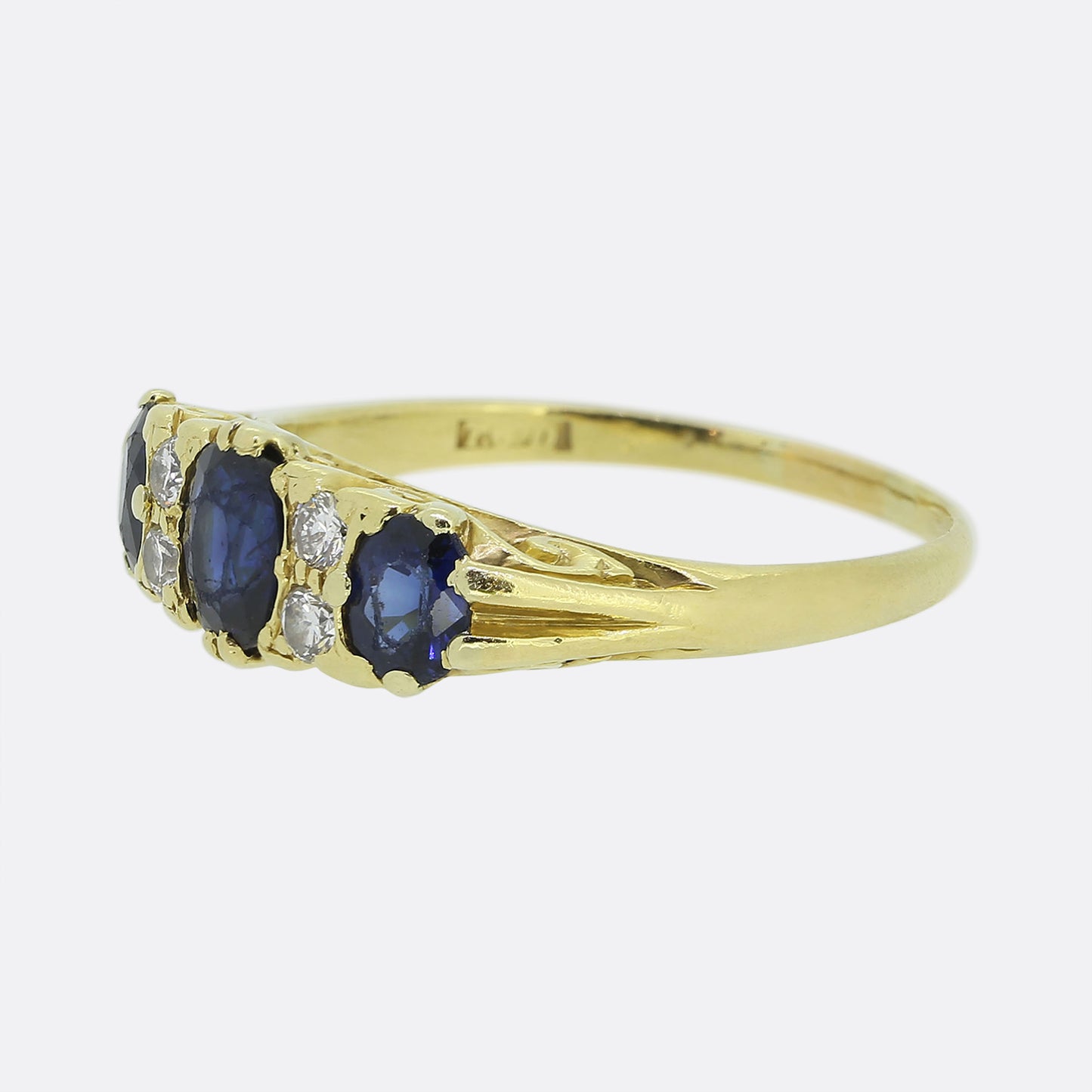 Vintage Sapphire and Diamond Ring