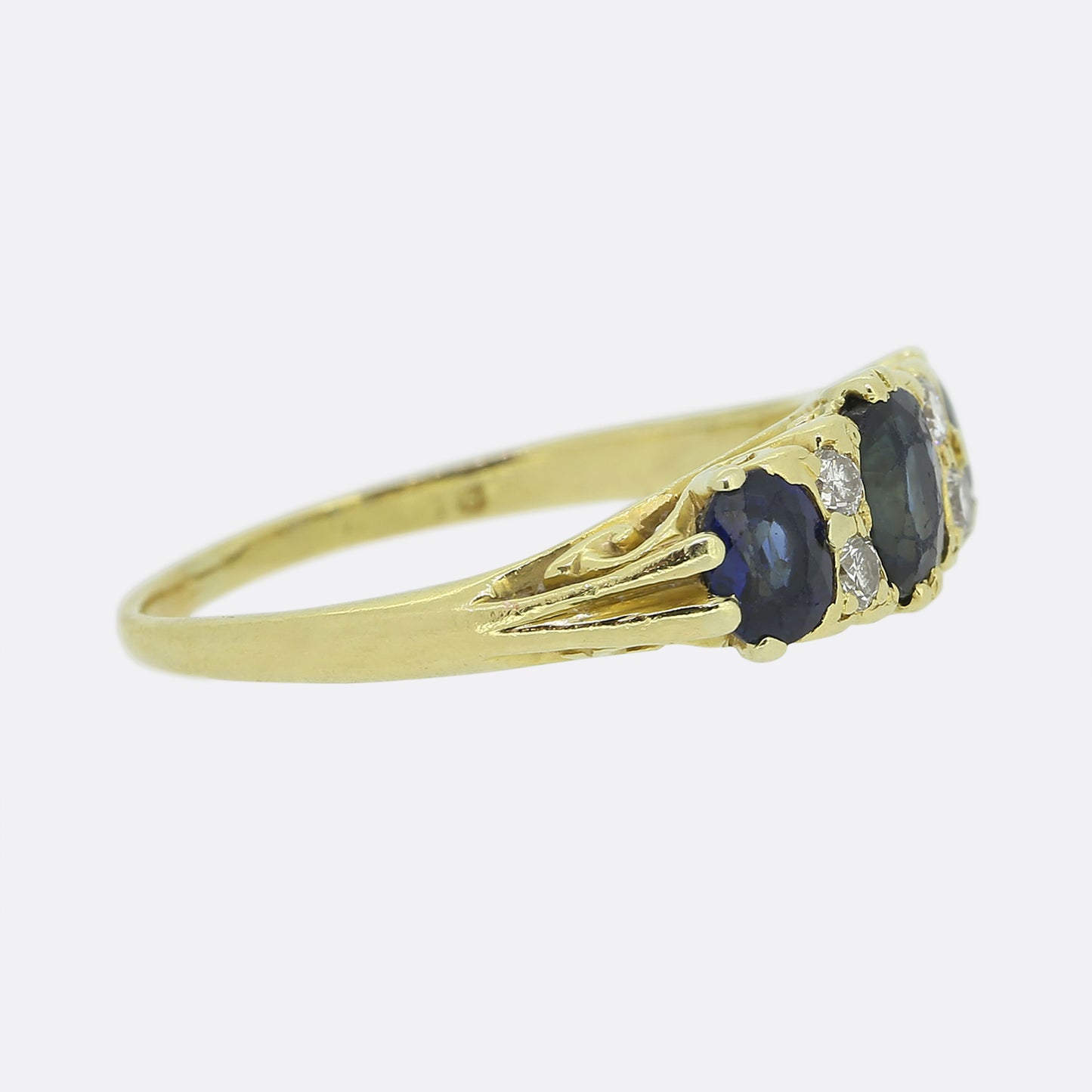 Vintage Sapphire and Diamond Ring