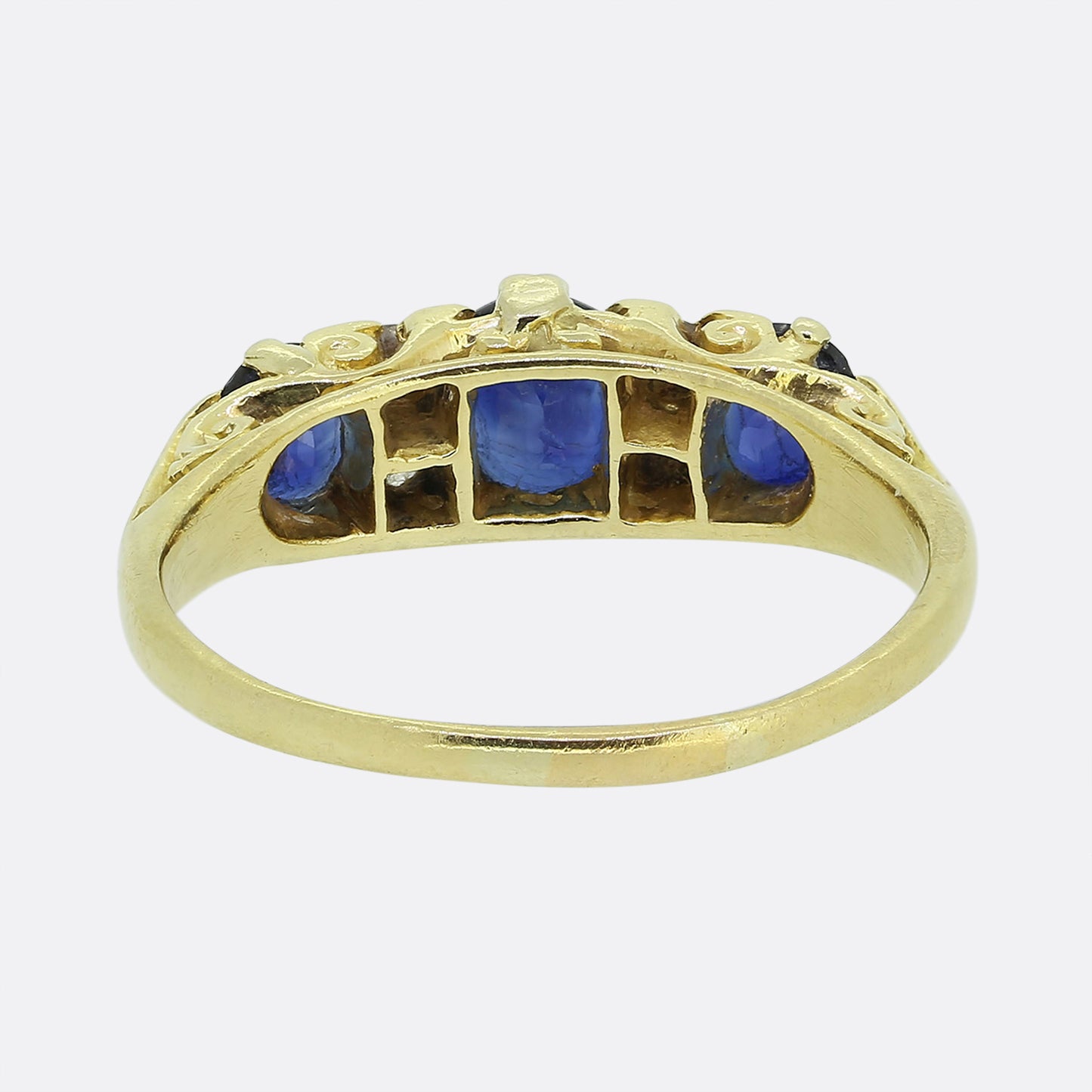 Vintage Sapphire and Diamond Ring