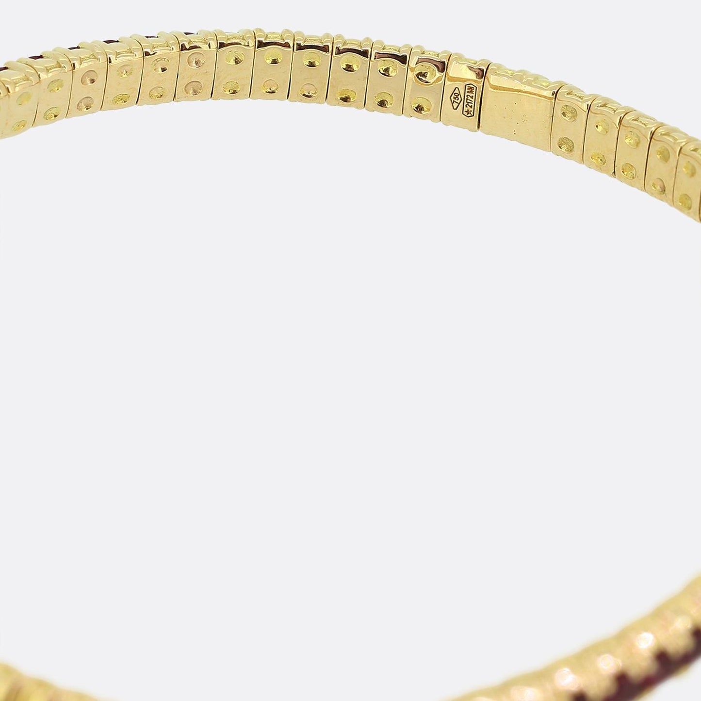 Ruby and Diamond Flexible Bracelet