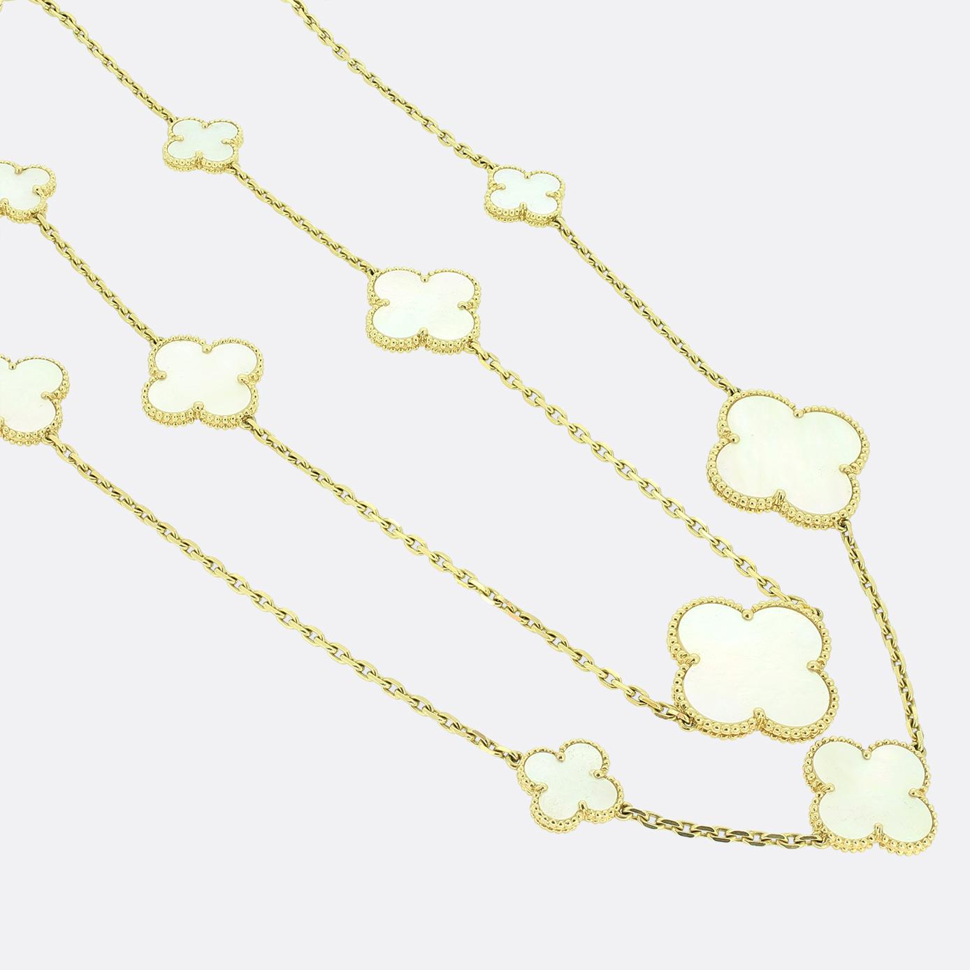 Van Cleef & Arpels Alhambra Mother of Pearl Necklace