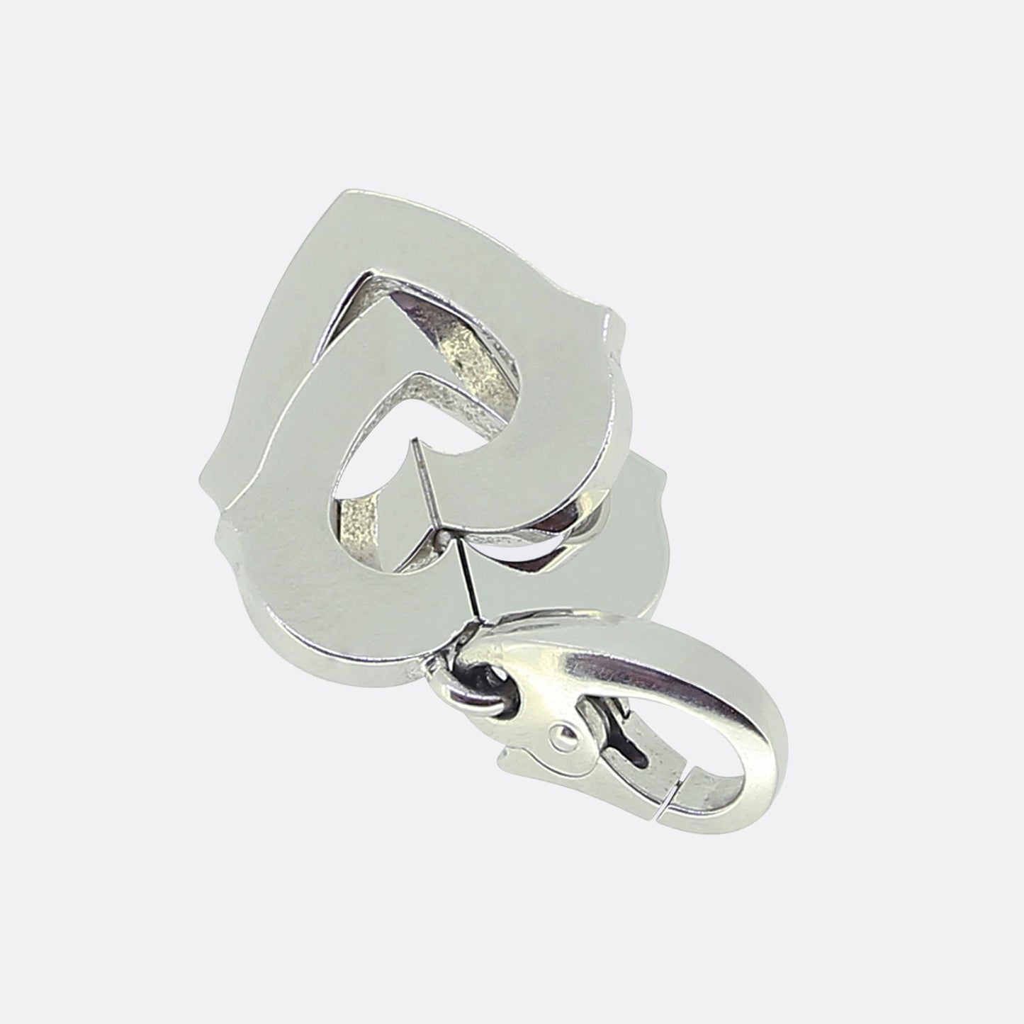 Cartier Double Heart Diamond Charm Pendant