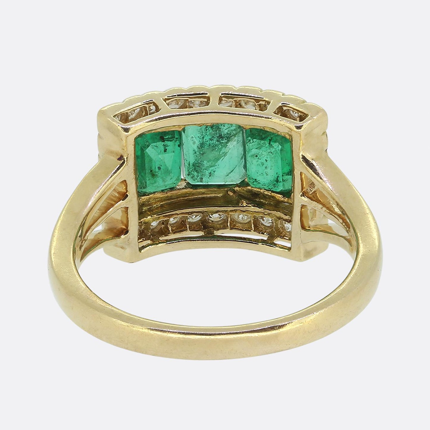 Vintage Emerald and Diamond Ring