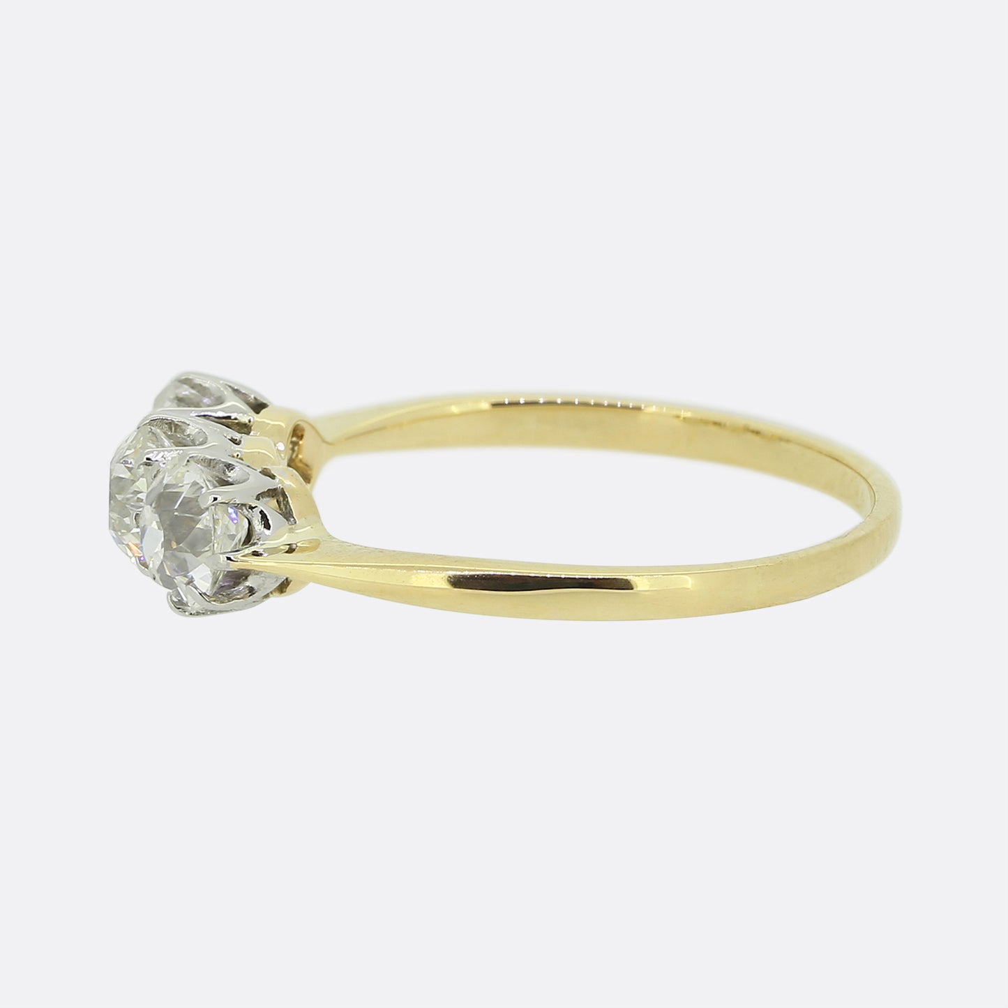 Vintage 0.66 Carat Three-Stone Diamond Ring