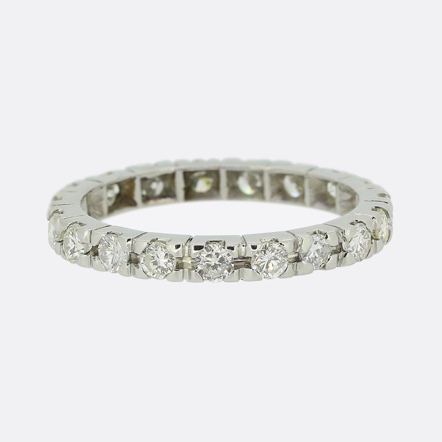 1.15 Carat Diamond Full Eternity Ring Size P 1/2