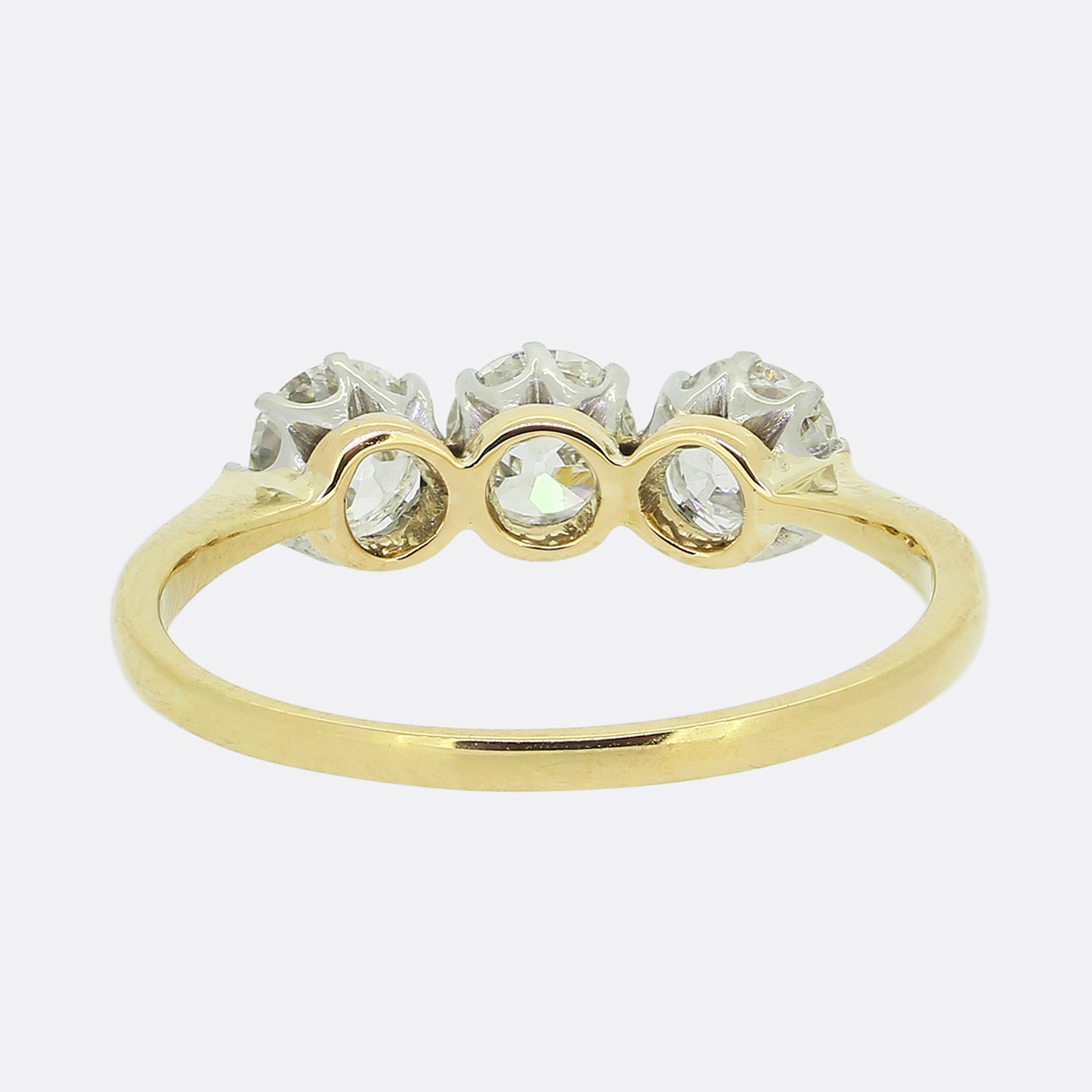 Vintage 0.66 Carat Three-Stone Diamond Ring