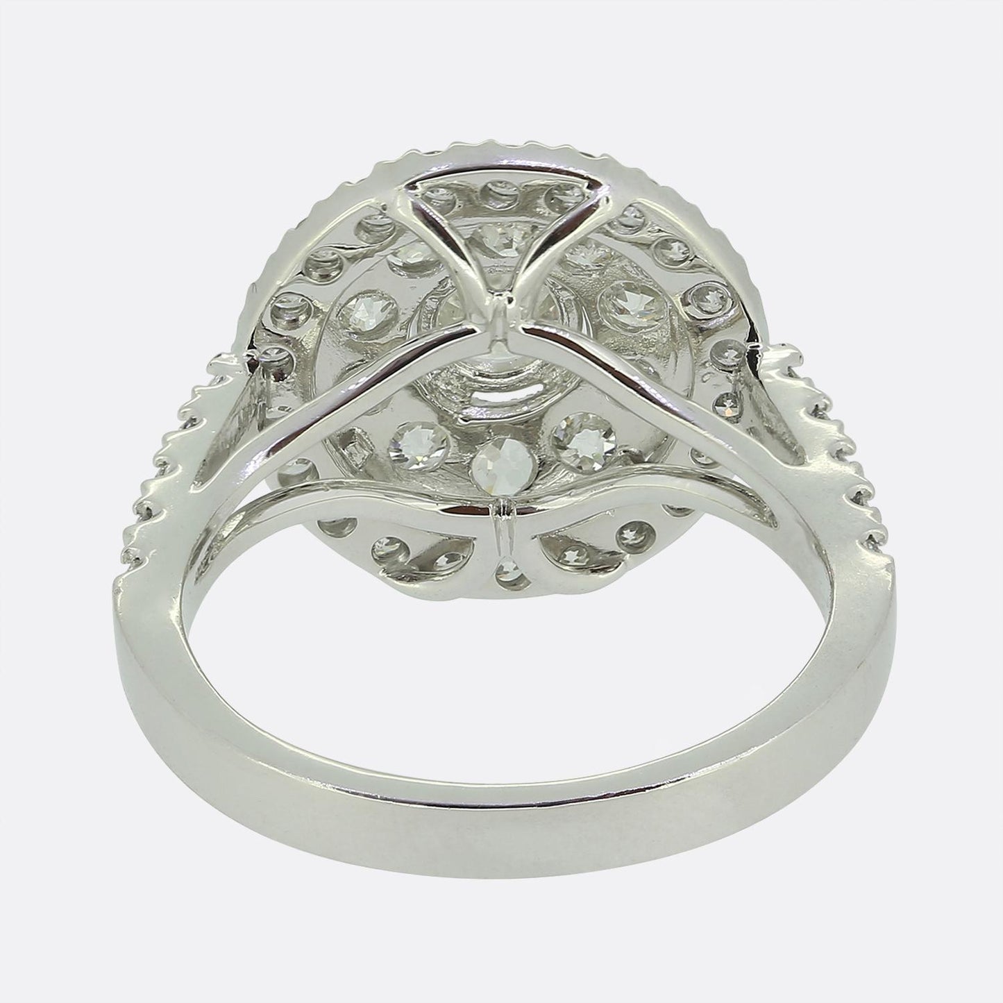 1.70 Carat Diamond Halo Engagement Ring