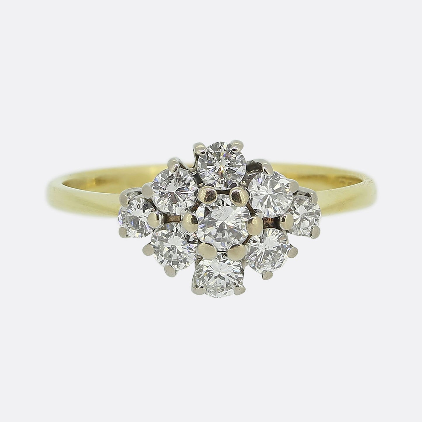 Vintage Diamond Cluster Ring