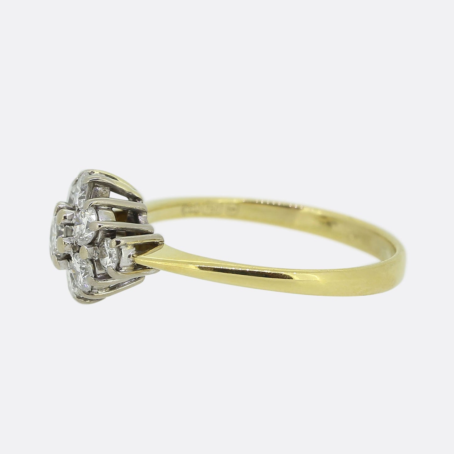 Vintage Diamond Cluster Ring