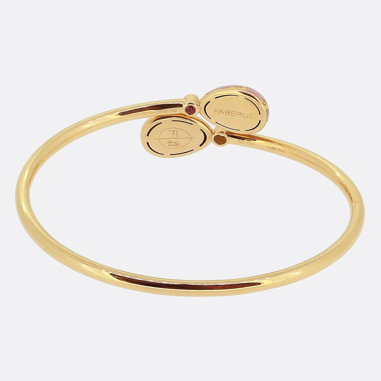 Fabergé Heritage Guilloché Enamel and Diamond Crossover Bracelet