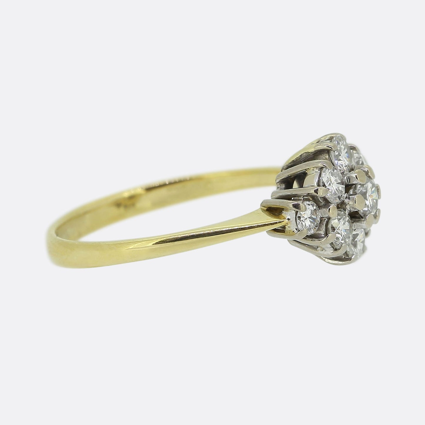 Vintage Diamond Cluster Ring