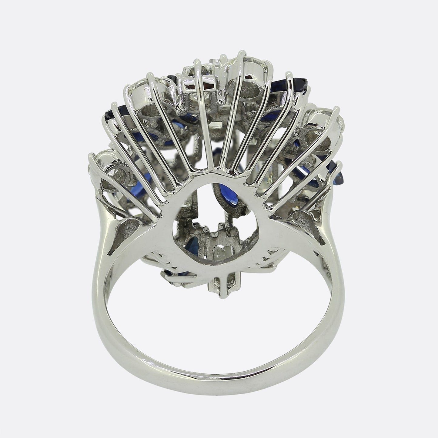 Vintage Sapphire and Diamond Cocktail Ring
