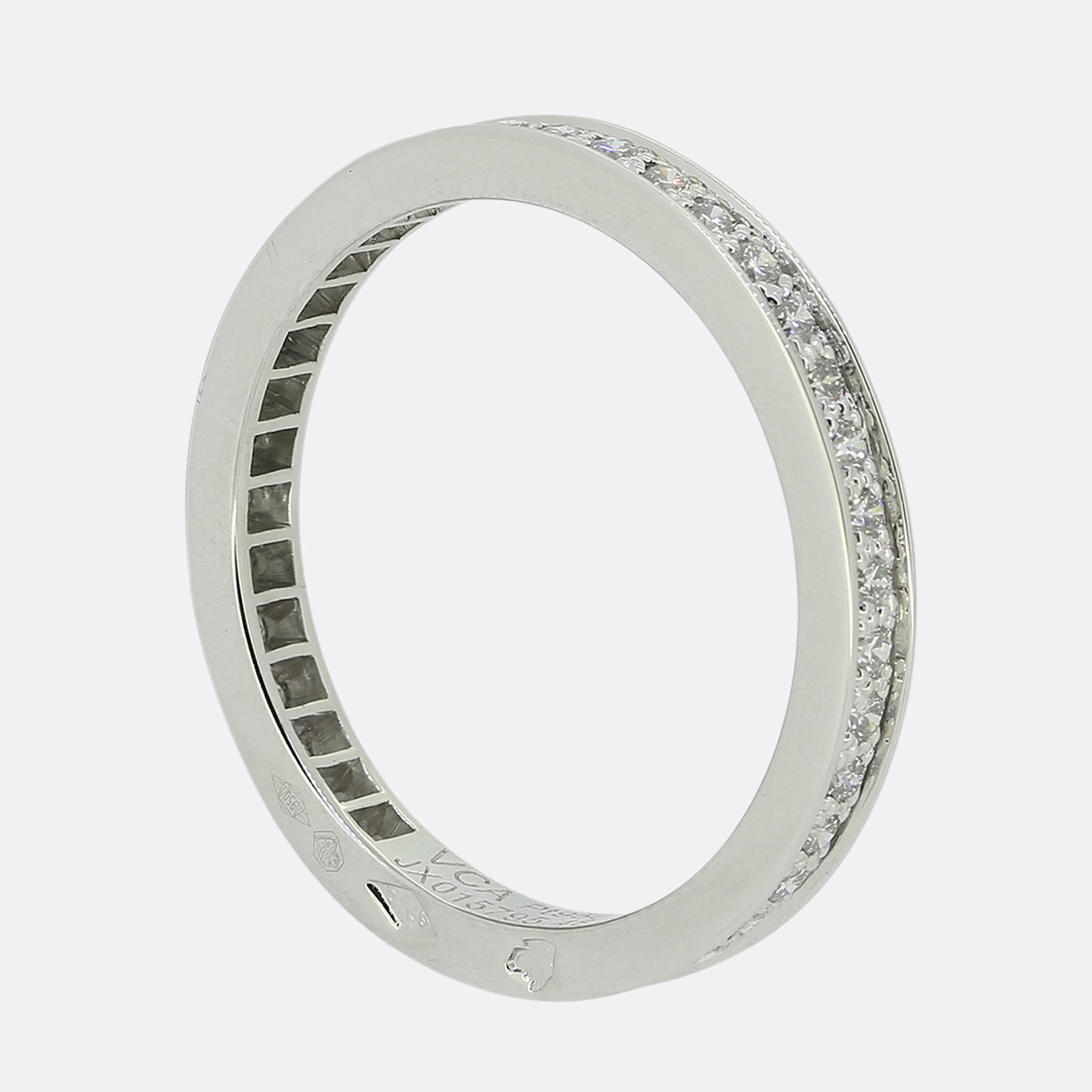 Van Cleef and Arpels Romance Diamond Wedding Band Eternity Ring Size I (48)