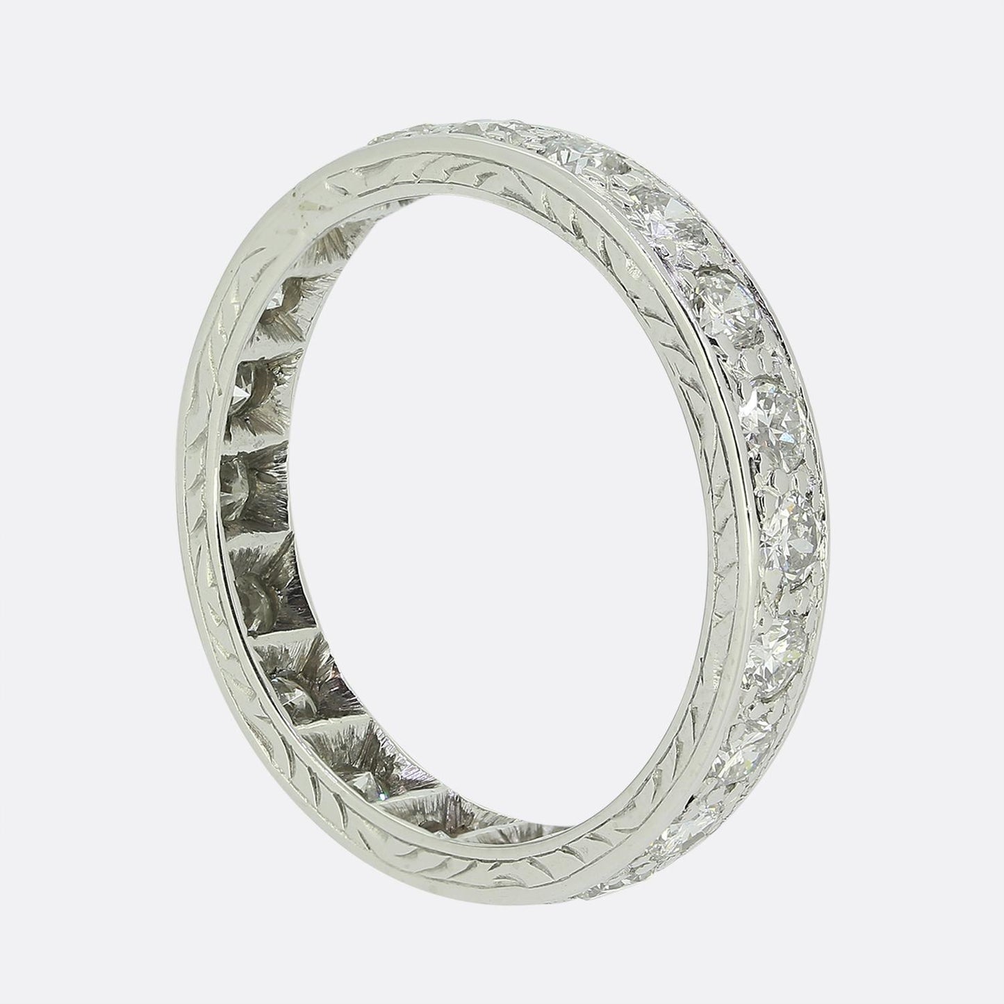 Vintage 1.60 Carat Diamond Full-Eternity Ring Size P (56.5)
